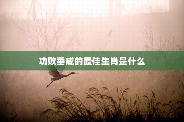 功败垂成的最佳生肖是什么