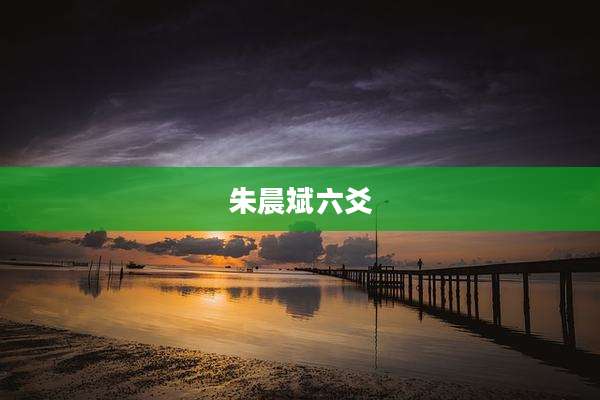 朱晨斌六爻