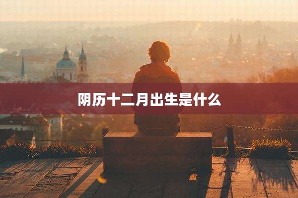 阴历十二月出生是什么