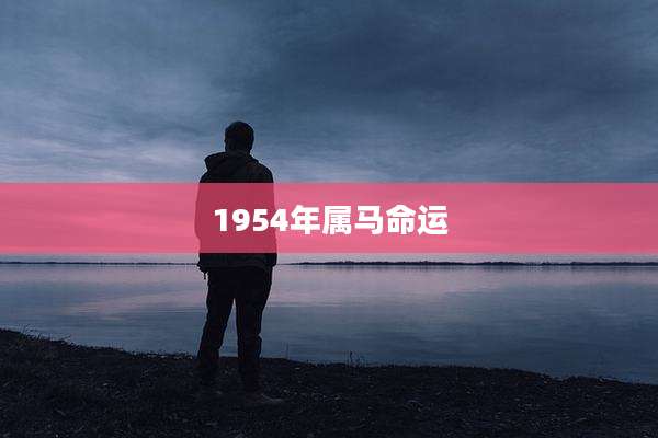 1954年属马命运