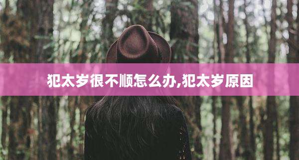 犯太岁很不顺怎么办,犯太岁原因