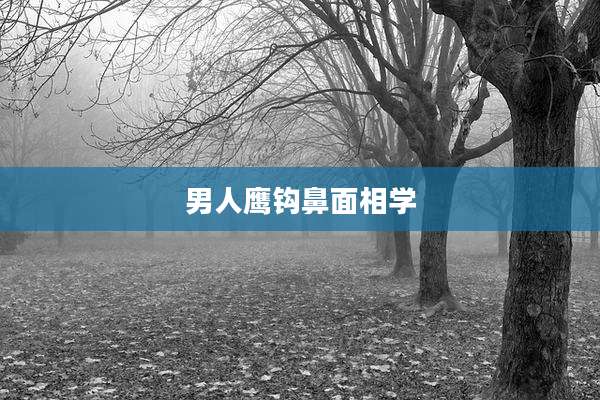 男人鹰钩鼻面相学