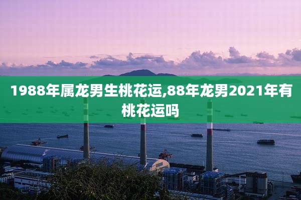1988年属龙男生桃花运,88年龙男2021年有桃花运吗