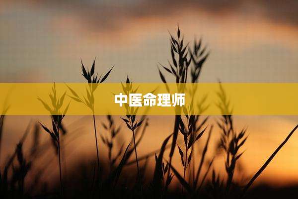 中医命理师