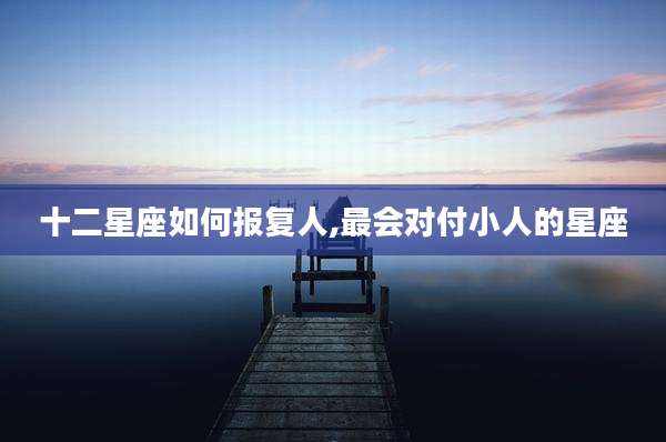 十二星座如何报复人,最会对付小人的星座