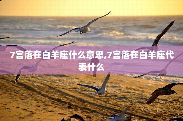 7宫落在白羊座什么意思,7宫落在白羊座代表什么