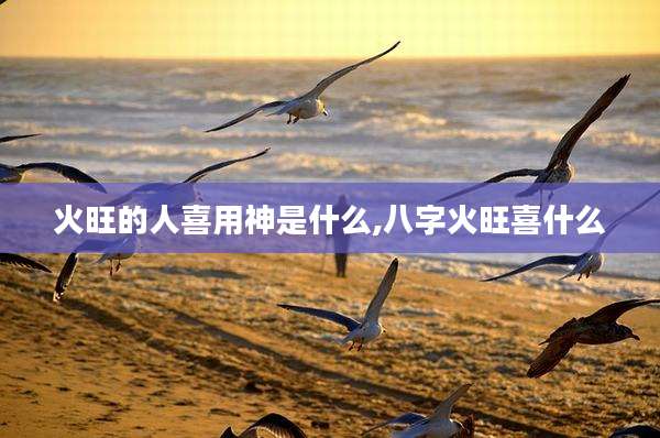火旺的人喜用神是什么,八字火旺喜什么