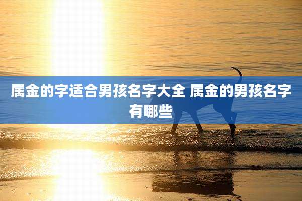 属金的字适合男孩名字大全 属金的男孩名字有哪些