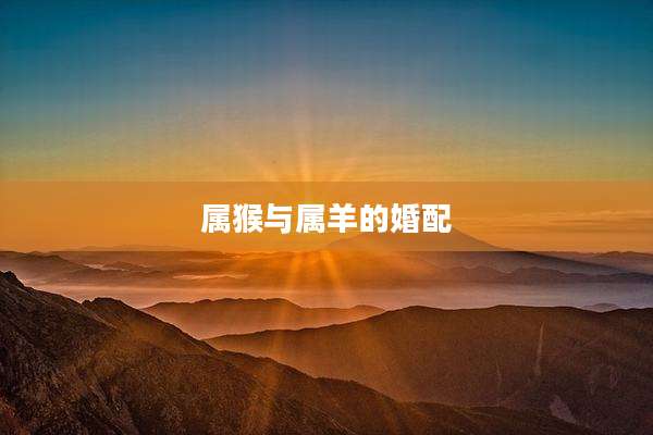 属猴与属羊的婚配
