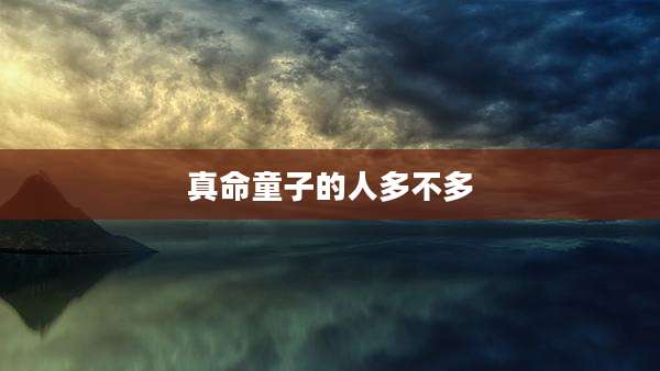 真命童子的人多不多