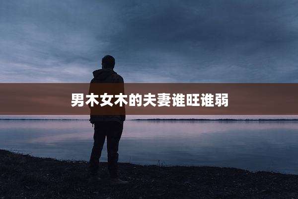 男木女木的夫妻谁旺谁弱
