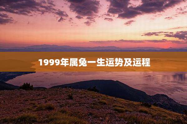 1999年属兔一生运势及运程