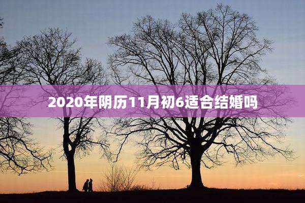 2020年阴历11月初6适合结婚吗
