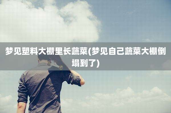 梦见塑料大棚里长蔬菜(梦见自己蔬菜大棚倒塌到了)