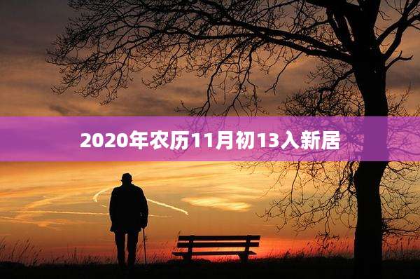 2020年农历11月初13入新居