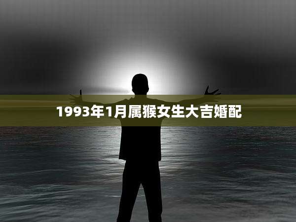 1993年1月属猴女生大吉婚配