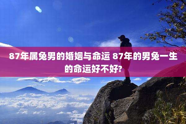 87年属兔男的婚姻与命运 87年的男兔一生的命运好不好?