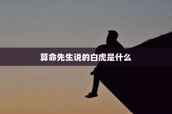 算命先生说的白虎是什么