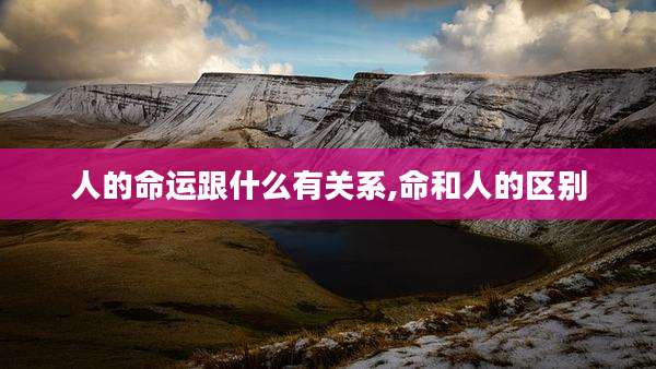 人的命运跟什么有关系,命和人的区别