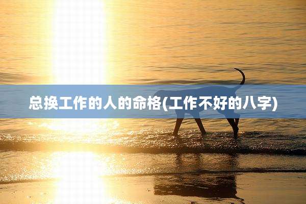 总换工作的人的命格(工作不好的八字)