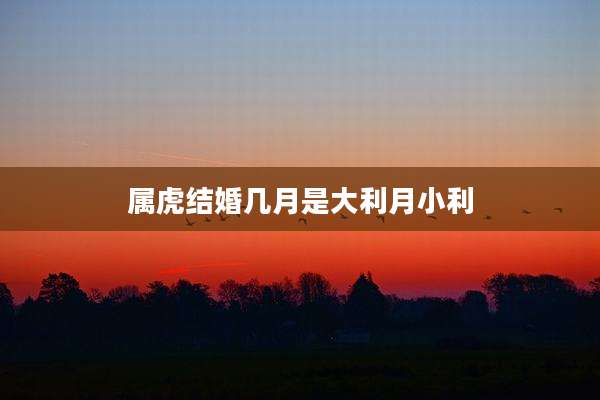 属虎结婚几月是大利月小利
