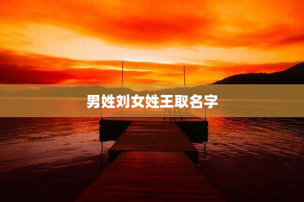 男姓刘女姓王取名字