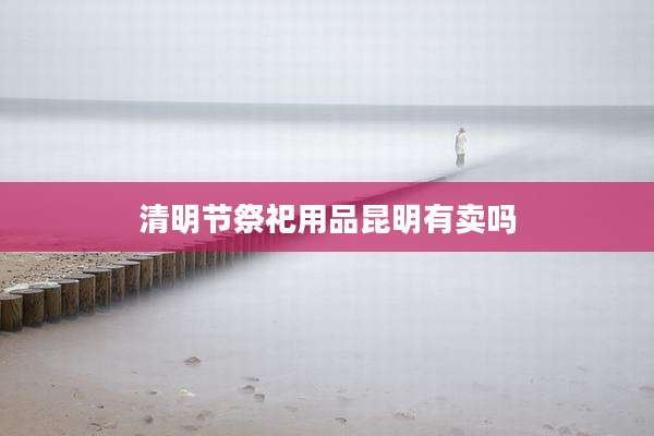 清明节祭祀用品昆明有卖吗