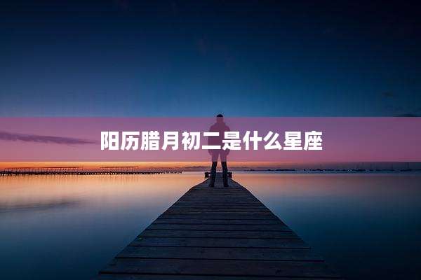 阳历腊月初二是什么星座