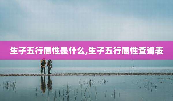生子五行属性是什么,生子五行属性查询表