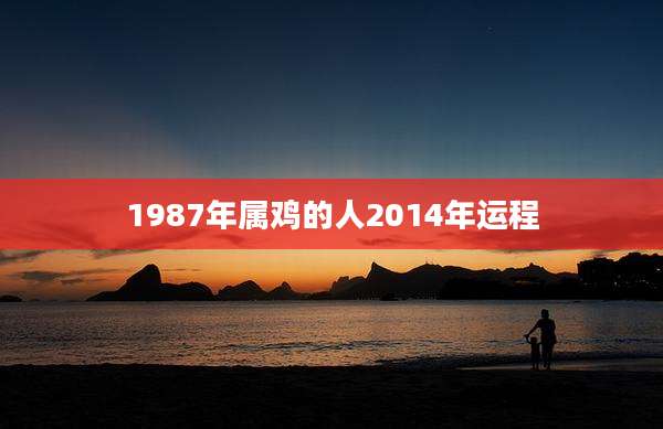 1987年属鸡的人2014年运程