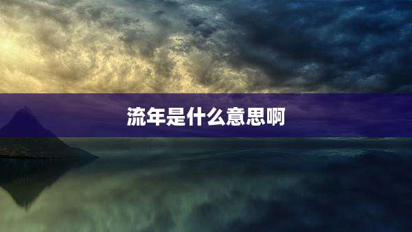流年是什么意思啊