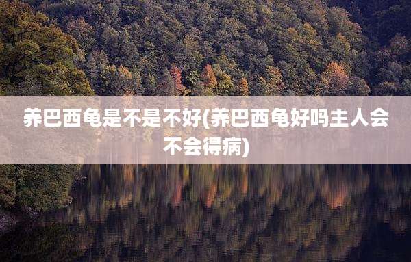 养巴西龟是不是不好(养巴西龟好吗主人会不会得病)