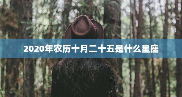 2020年农历十月二十五是什么星座