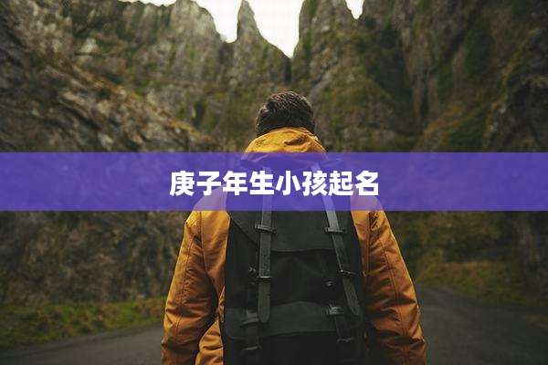 庚子年生小孩起名
