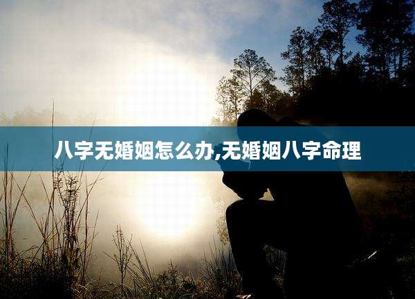 八字无婚姻怎么办,无婚姻八字命理