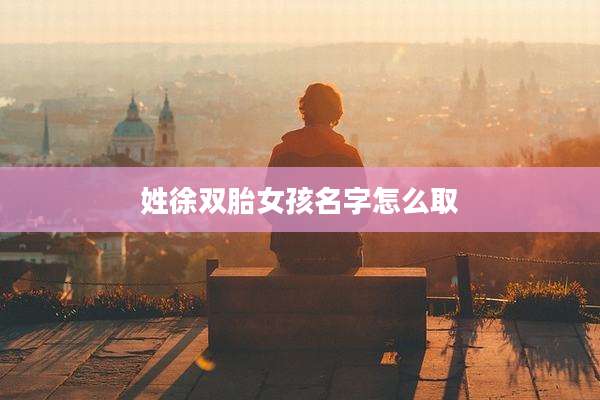 姓徐双胎女孩名字怎么取