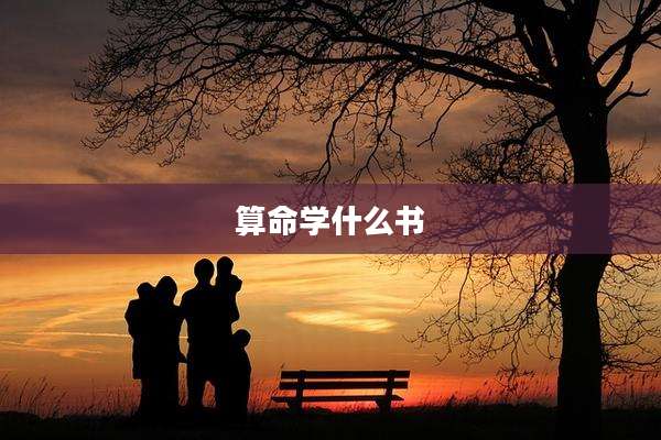 算命学什么书