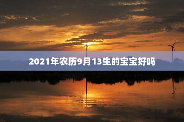 2021年农历9月13生的宝宝好吗