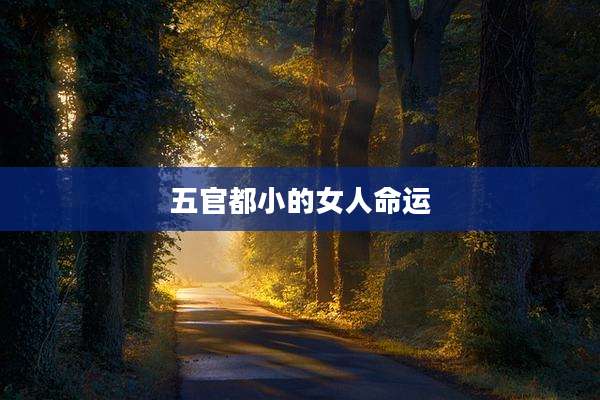 五官都小的女人命运