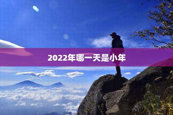 2022年哪一天是小年