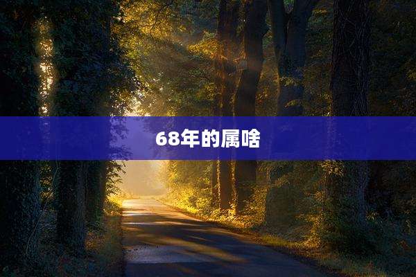 68年的属啥