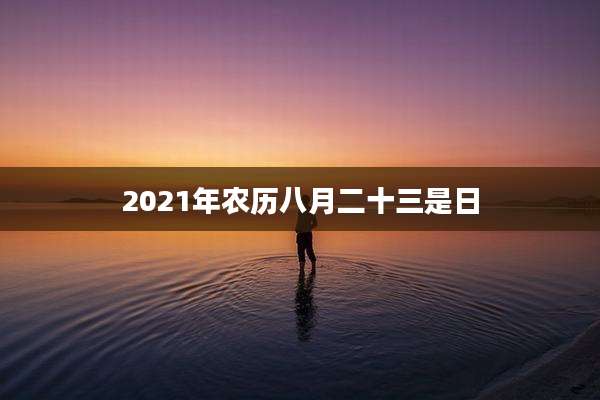2021年农历八月二十三是日