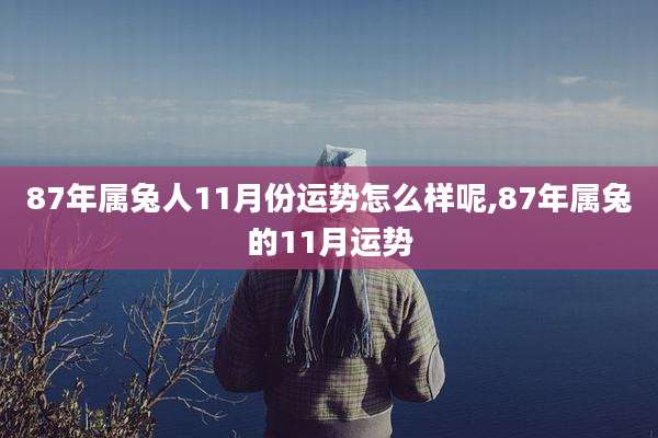 87年属兔人11月份运势怎么样呢,87年属兔的11月运势
