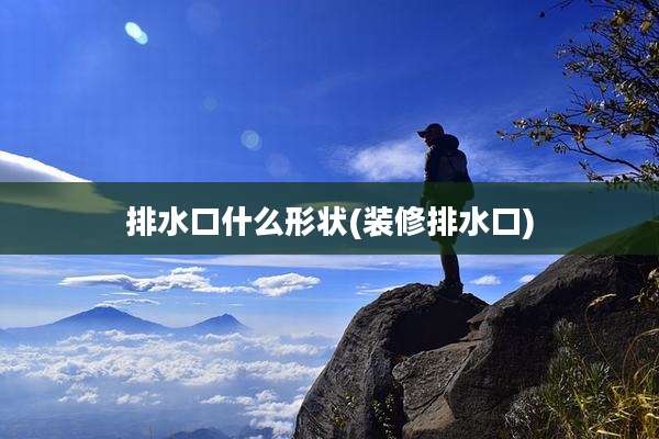排水口什么形状(装修排水口)