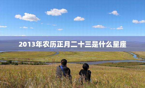 2013年农历正月二十三是什么星座