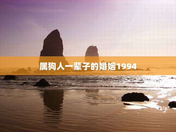 属狗人一辈子的婚姻1994