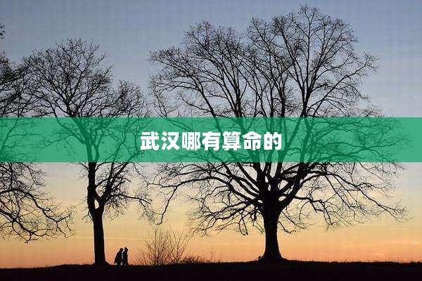 武汉哪有算命的