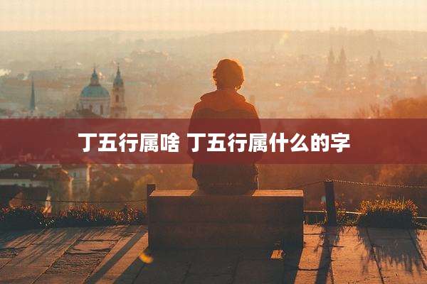丁五行属啥 丁五行属什么的字