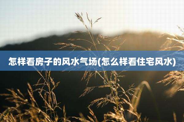 怎样看房子的风水气场(怎么样看住宅风水)