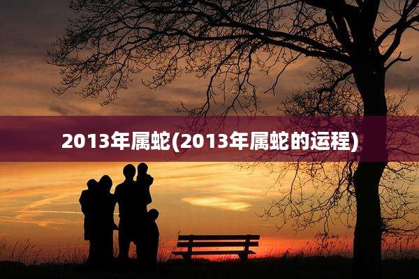 2013年属蛇(2013年属蛇的运程)